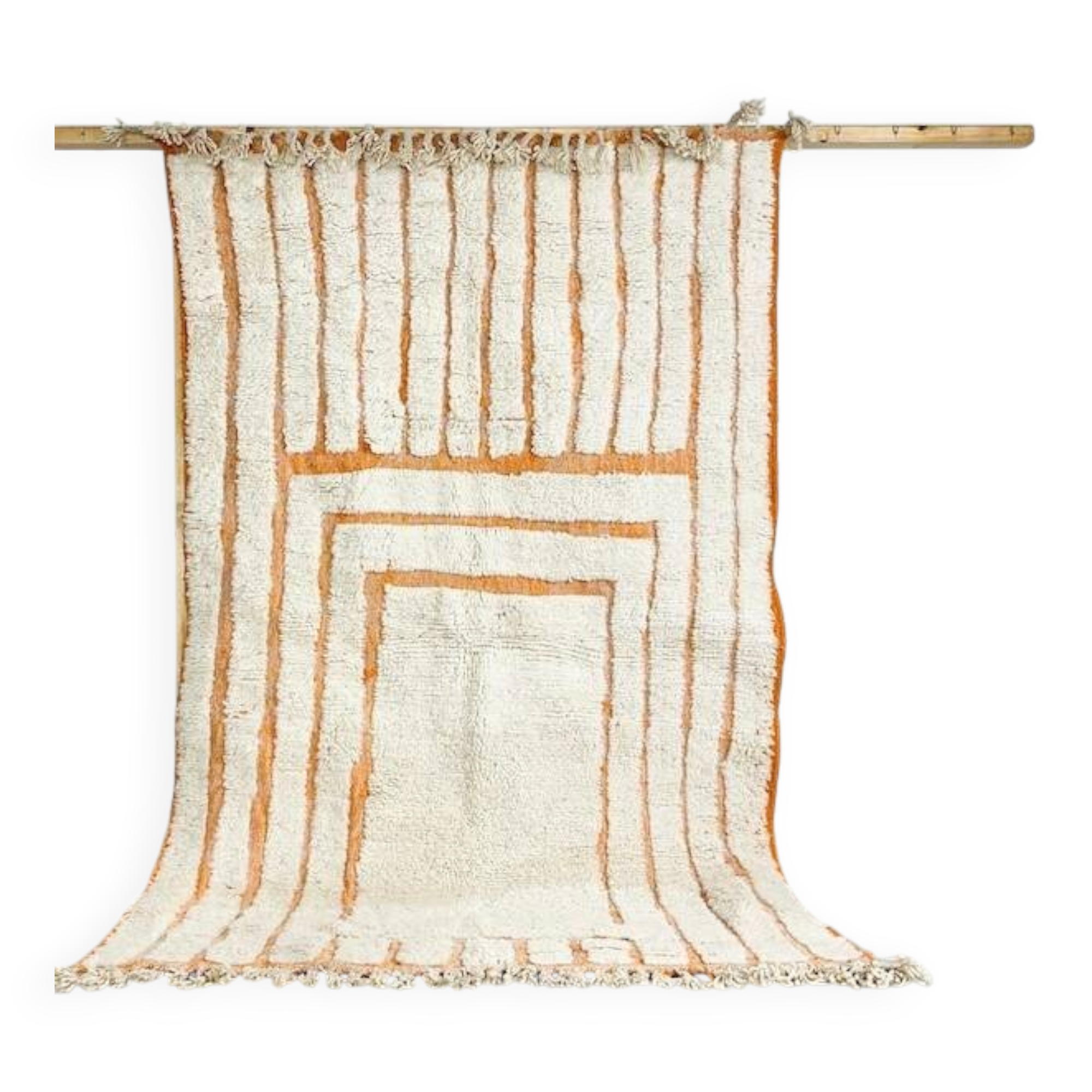 Handmade Moroccan Beni Ourain rug, 150/250cm