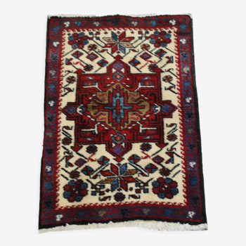 Authentic Persian rug from the mid-20th century 87 x 60 cm