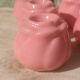 Rose button candle holders set of 6