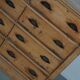 Antique German pine shop cabinet, early 20th century