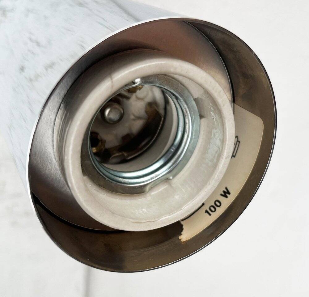 Vintage minimalist wall lamps or ceiling lights from the German space age by Rzb, set of 4.
