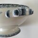 Vegetable dish U&C Sarreguemines with handles, Royat model in blue decoration.