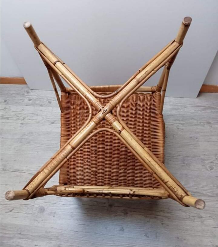 Vintage rattan armchair