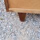 Vintage chest of drawers in golden oak from the 50s with 3 drawers and spindle-legged shelf