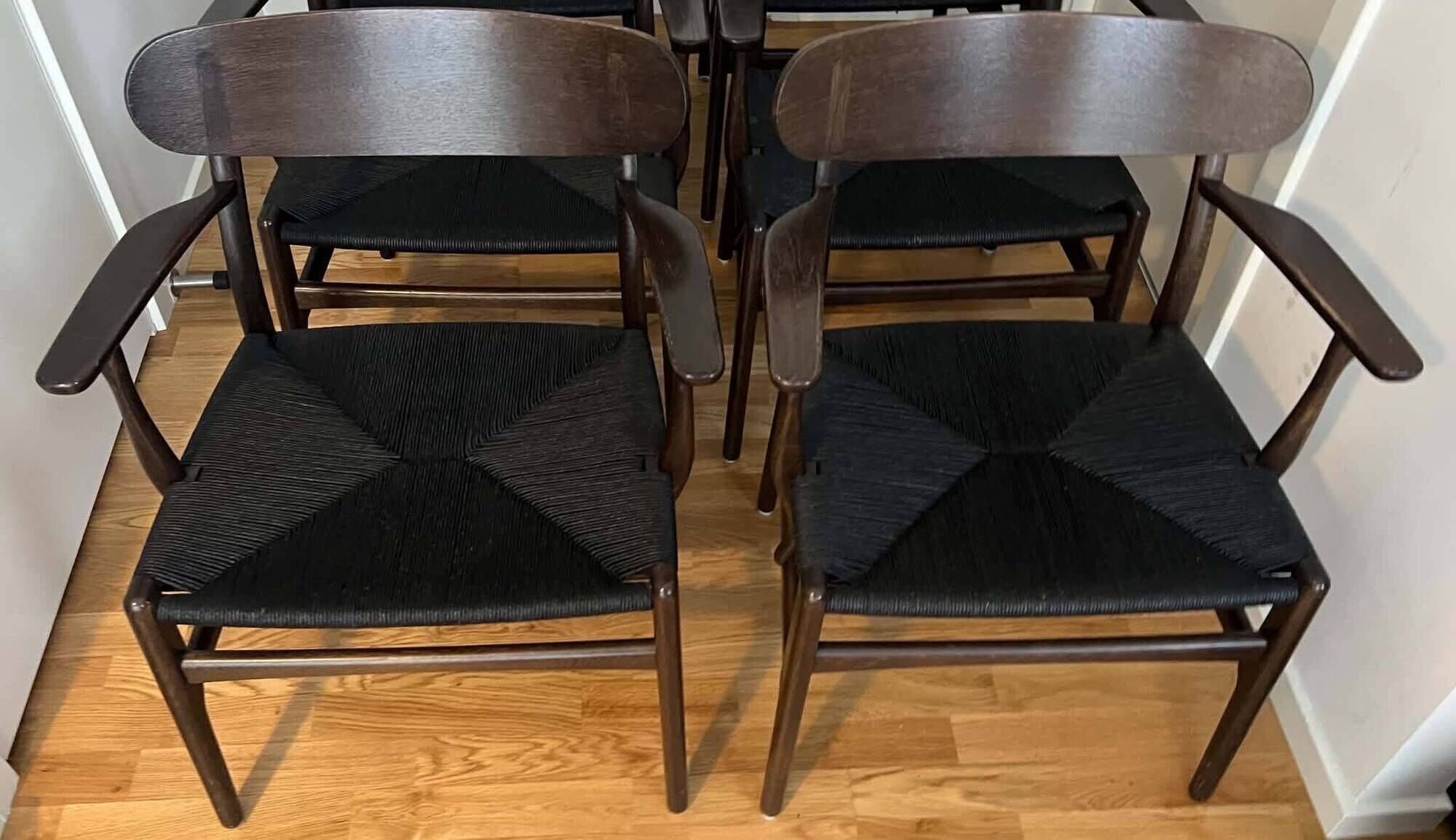 Ensemble complet de chaises de salle à manger CH 26 Wegner