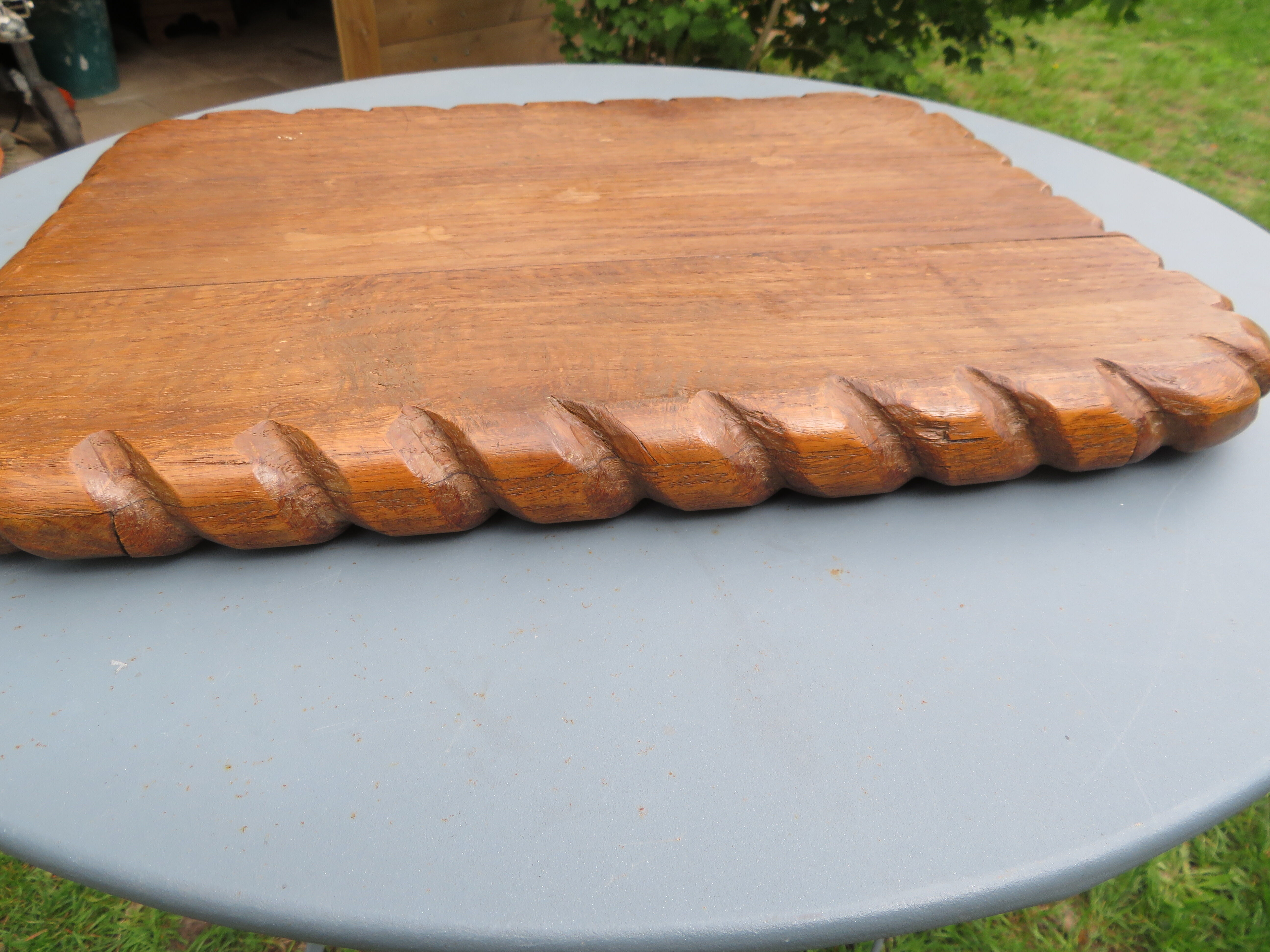 Solid wood tray from the 1940s-50s.
