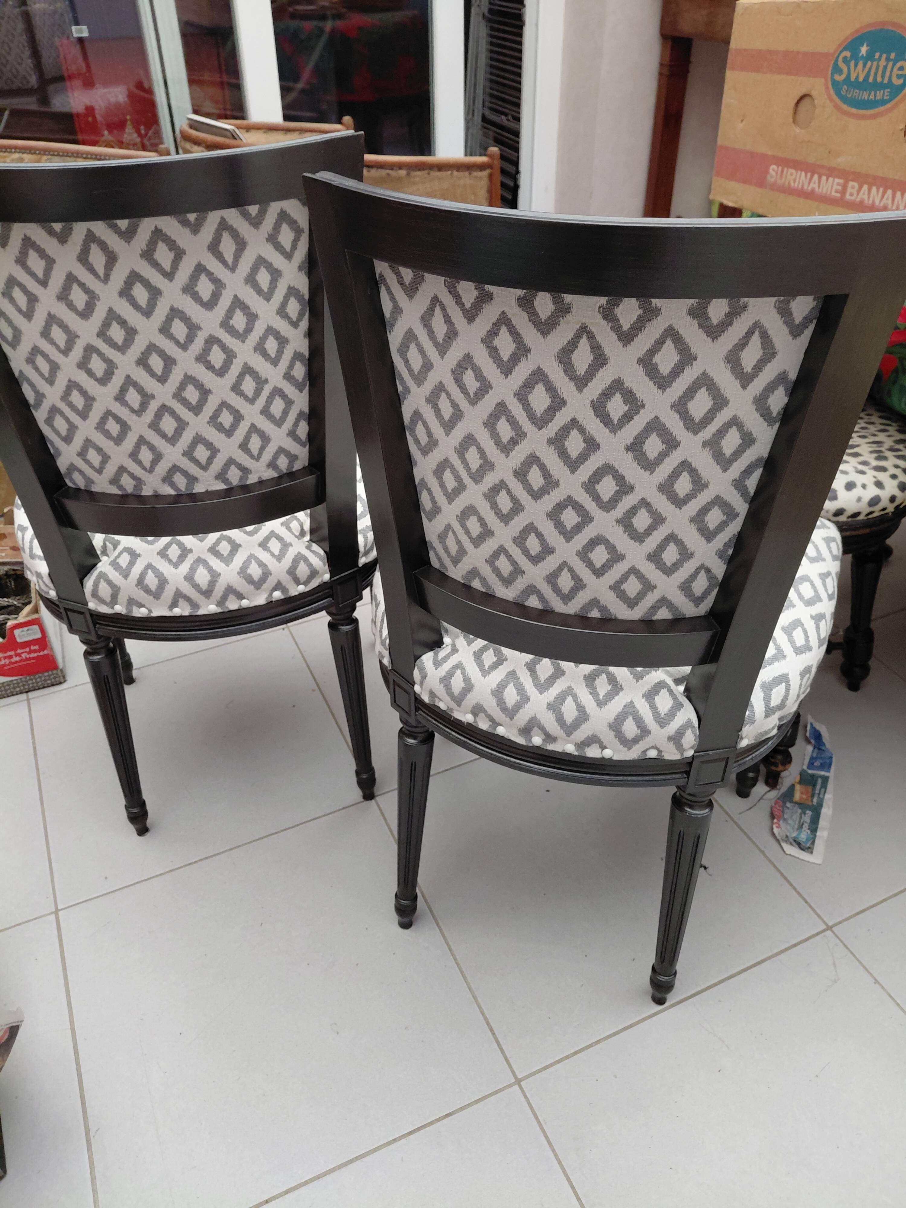 Paire de chaises moderne