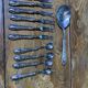 Dessert cutlery service consisting of 11 pieces hallmark 800 worked old and collector