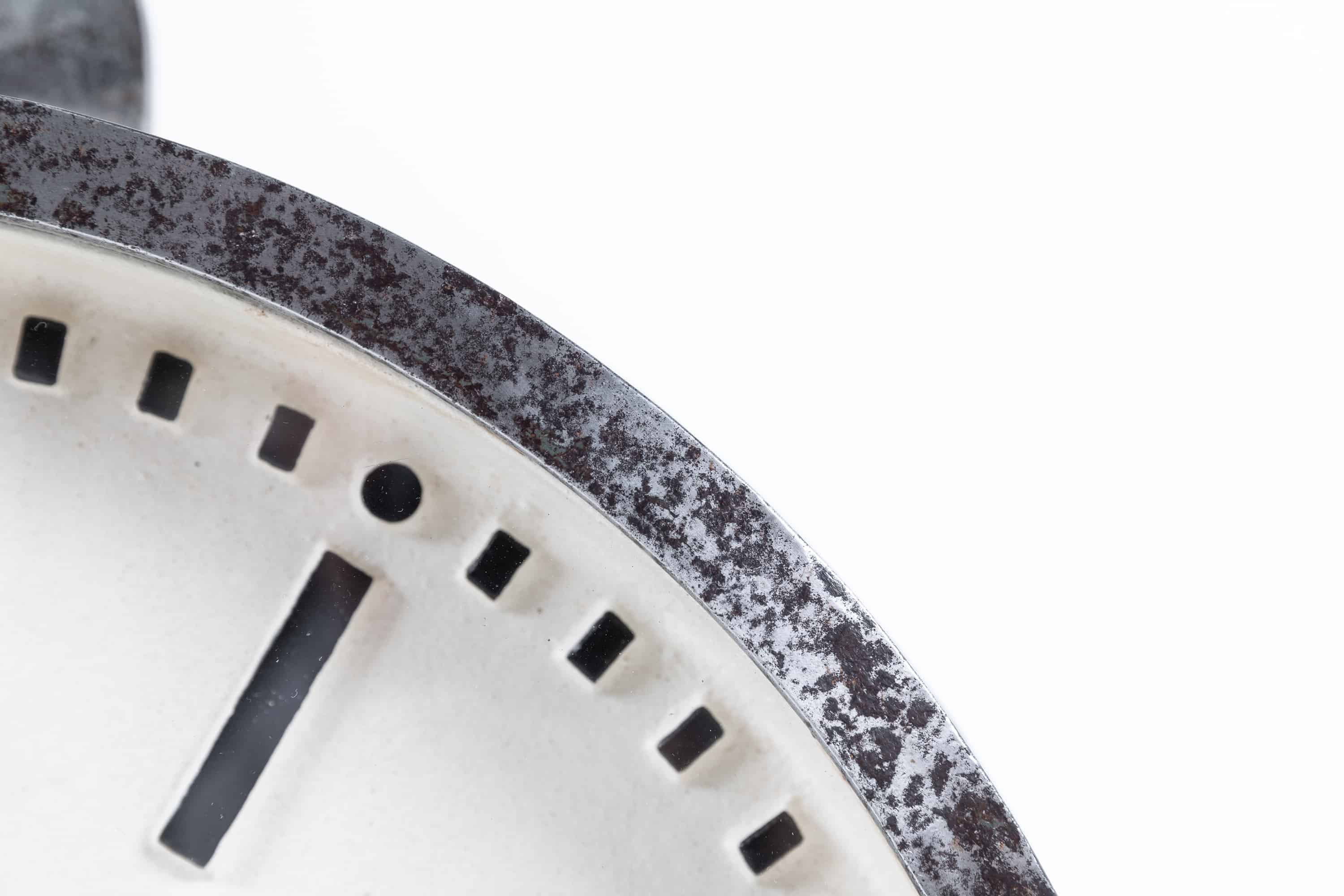 Industrial cast iron gents of leicester clock