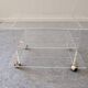 David Lange side table on wheels in plexiglass, France 1970.