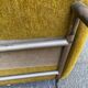 Fauteuil italien jaune moutarde style Mid-Century