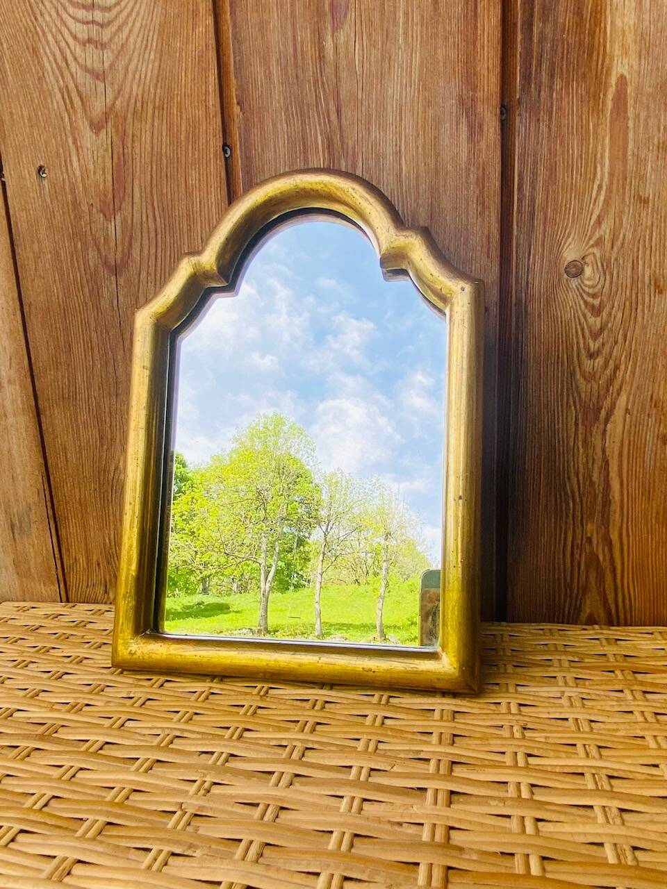 Antique gold mirror 32x22cm