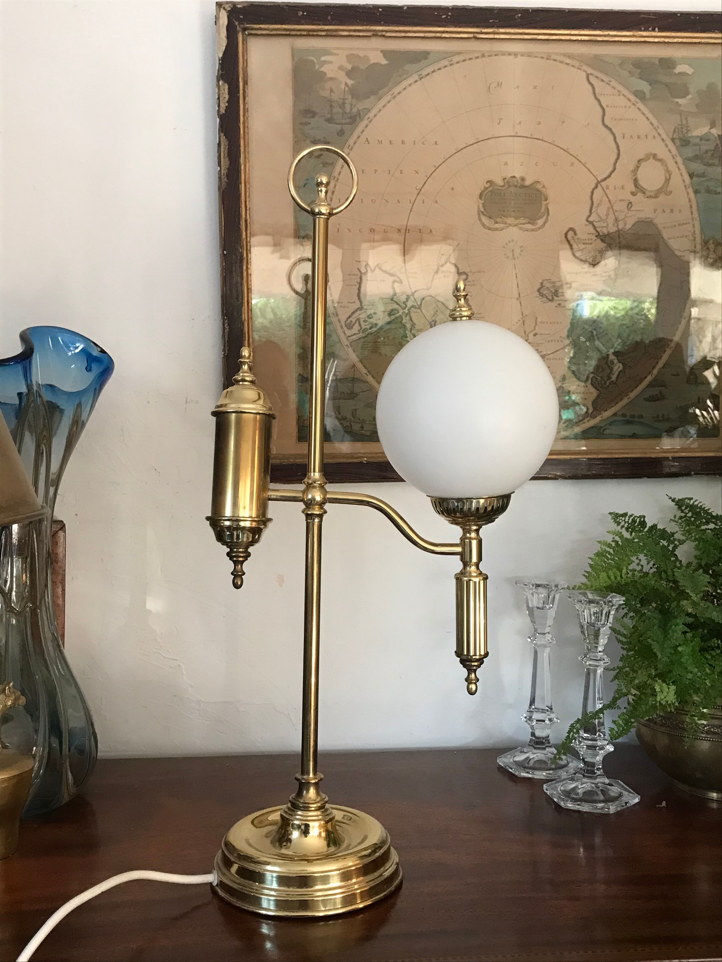 Brass lamp by Sölken Leuchten