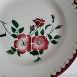 4 assiettes à dessert Sarreguemines épernay faïence vintage