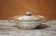 Silver-plated metal dish, Saglier brothers hallmark, silver-plated metal vegetable dish, art deco