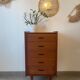 Vintage teak chest of drawers