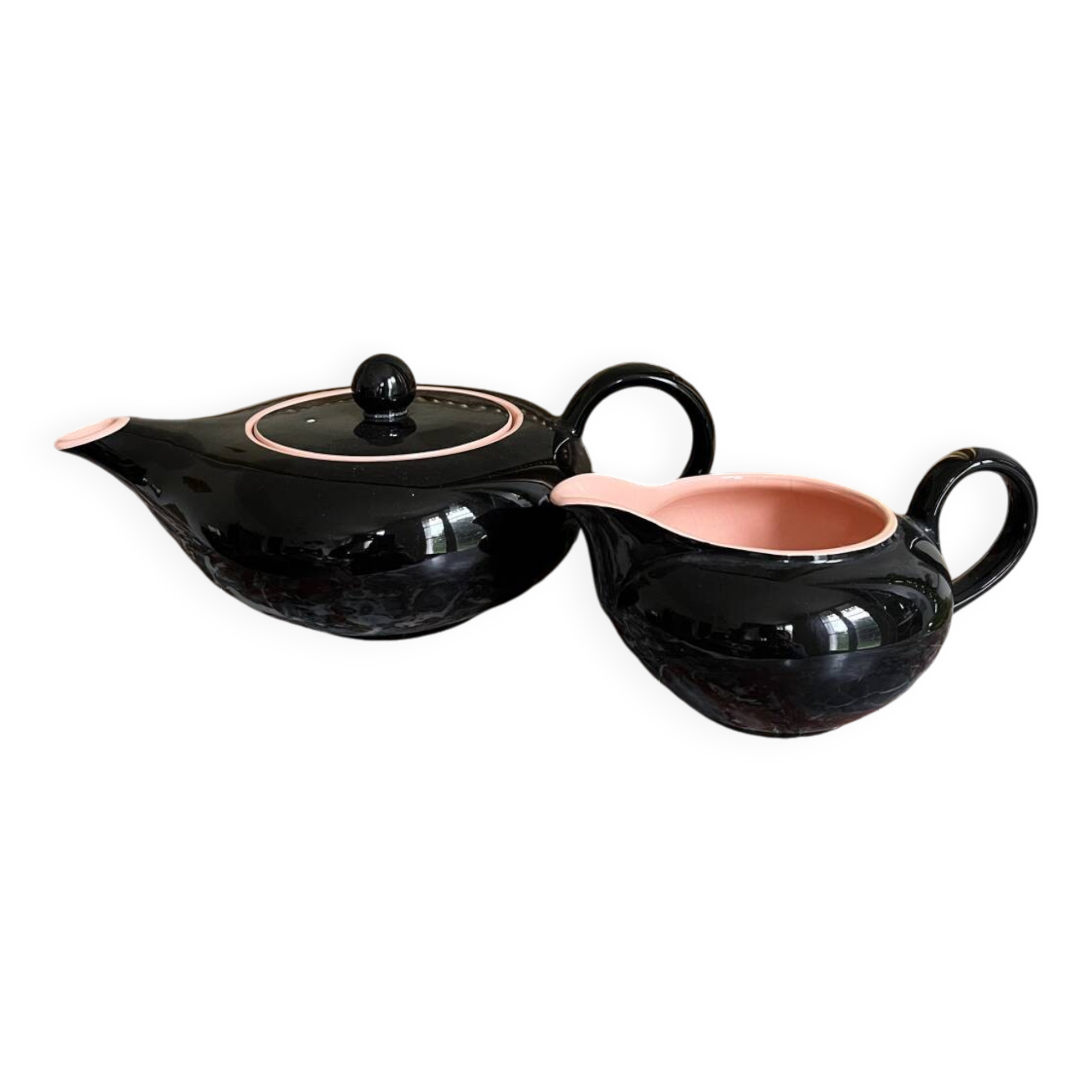 Villeroy and Boch teapot and milk jug set, Biarritz model