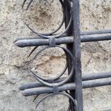 Wrought iron garden grids