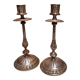 Pair of silver candle holders