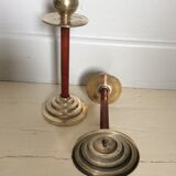 Pair of art deco candlesticks