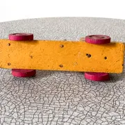 Small wooden logging truck, vintage toy