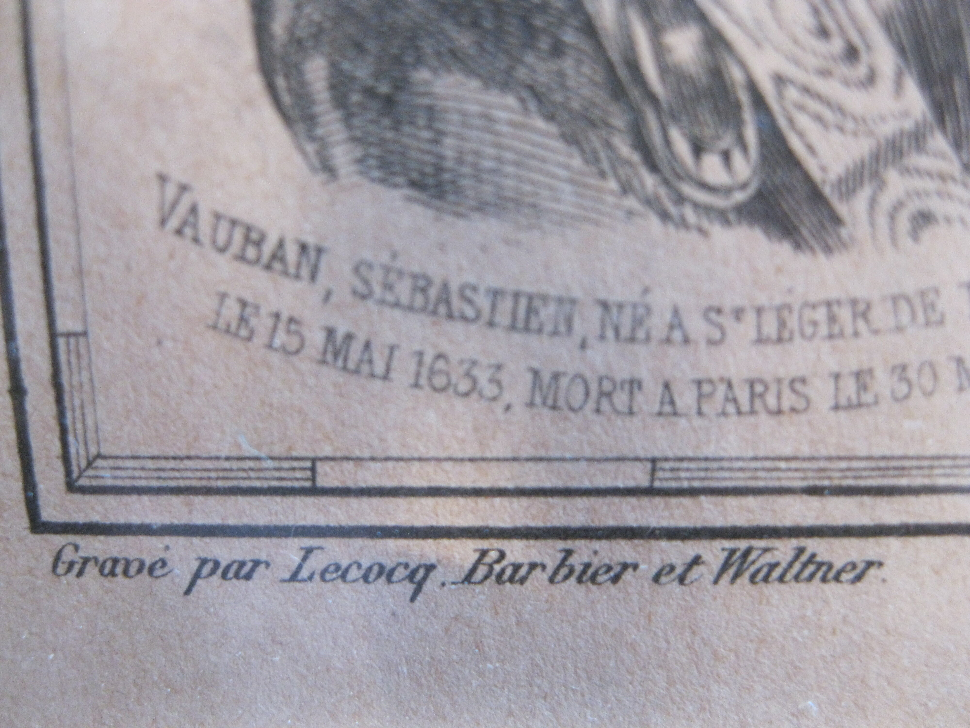 Engraving 19th France region of Yonne