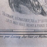 Engraving 19th France region of Yonne