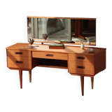 Coiffeuse vintage anglaise en teck – Limelight Furniture – Années 60