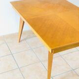 Oak table with compass feet