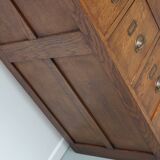 Vintage Dutch Oak Apothecary / Filing Cabinet, 1930s