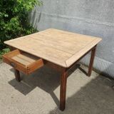 Square farmhouse table with extensions