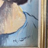 Oil on panel portrait