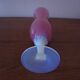Soliflore en opaline rose