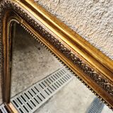 Antique large Louis Philippe mirror, decorated with gilt leaf - "Claude"