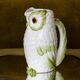 Pretty old decanter in owl / owl slurry