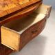18th-century baroque secretary with a drop-down front in walnut and poplar.