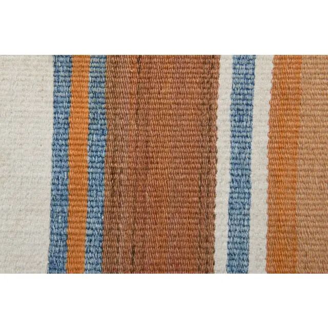 Vintage Turkish Hand-Knotted Wool Cotton Orange Runner Rug 55x319