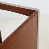 Set of 3 teak convertible children's chairs / stools / side tables, 1960s