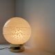 Art Deco lamp in brass and glass by Clichy