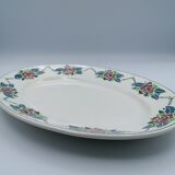 Plat ovale Digoin Sarreguemines "Bagatelle"