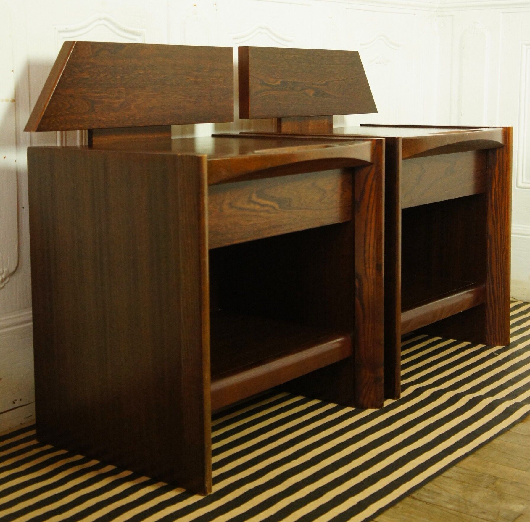 Paire de chevets en palissandre "Sornay" vintage