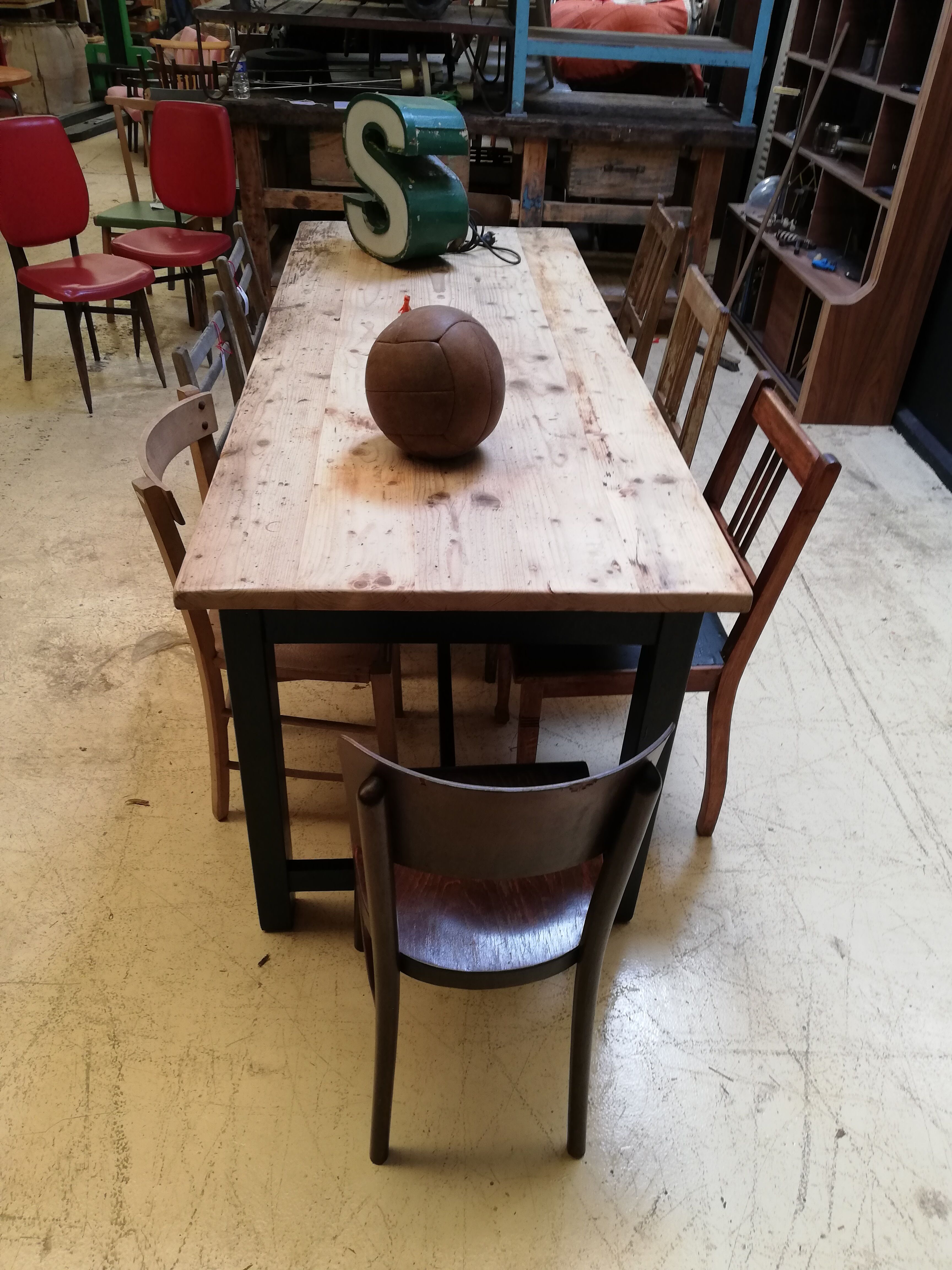 Farmhouse table, vintage wooden