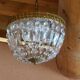Lustre pampilles corbeille