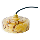 Clichy glass pendant light, Marbled Effect, Leopard, 1940