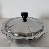 Vintage stainless steel sugar bowl