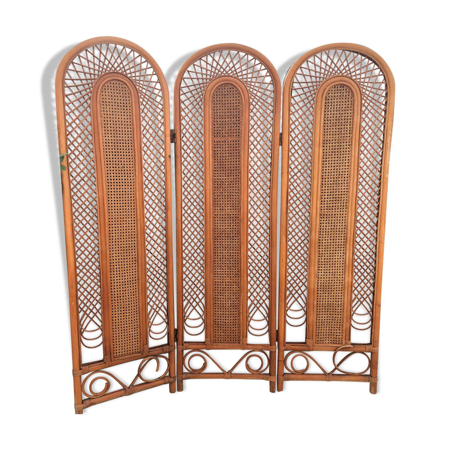 Rattan screen, bamboo and canning