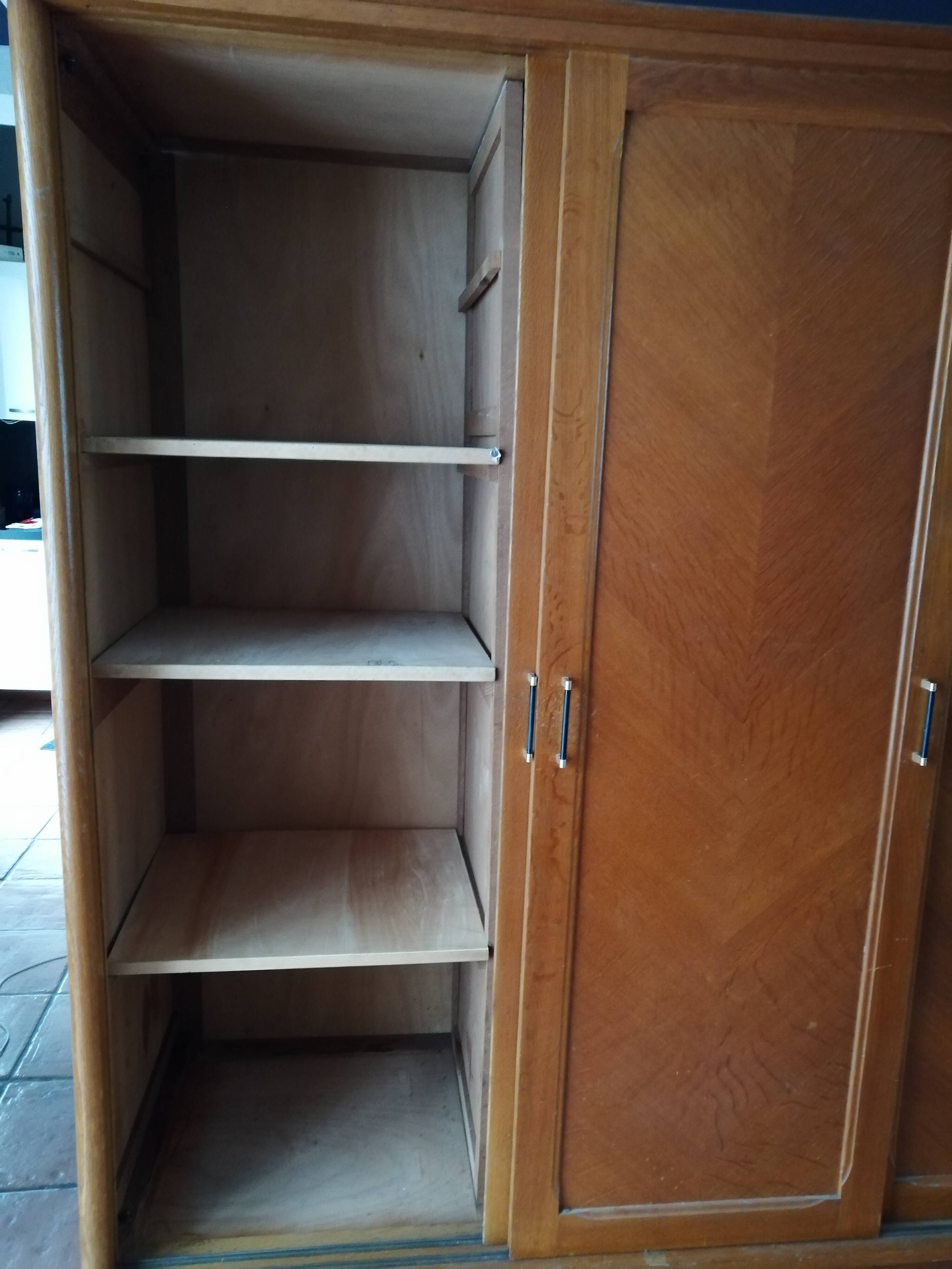 50s wardrobe - sliding doors