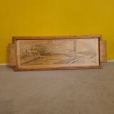 French Tray With Landscape From The 1950s