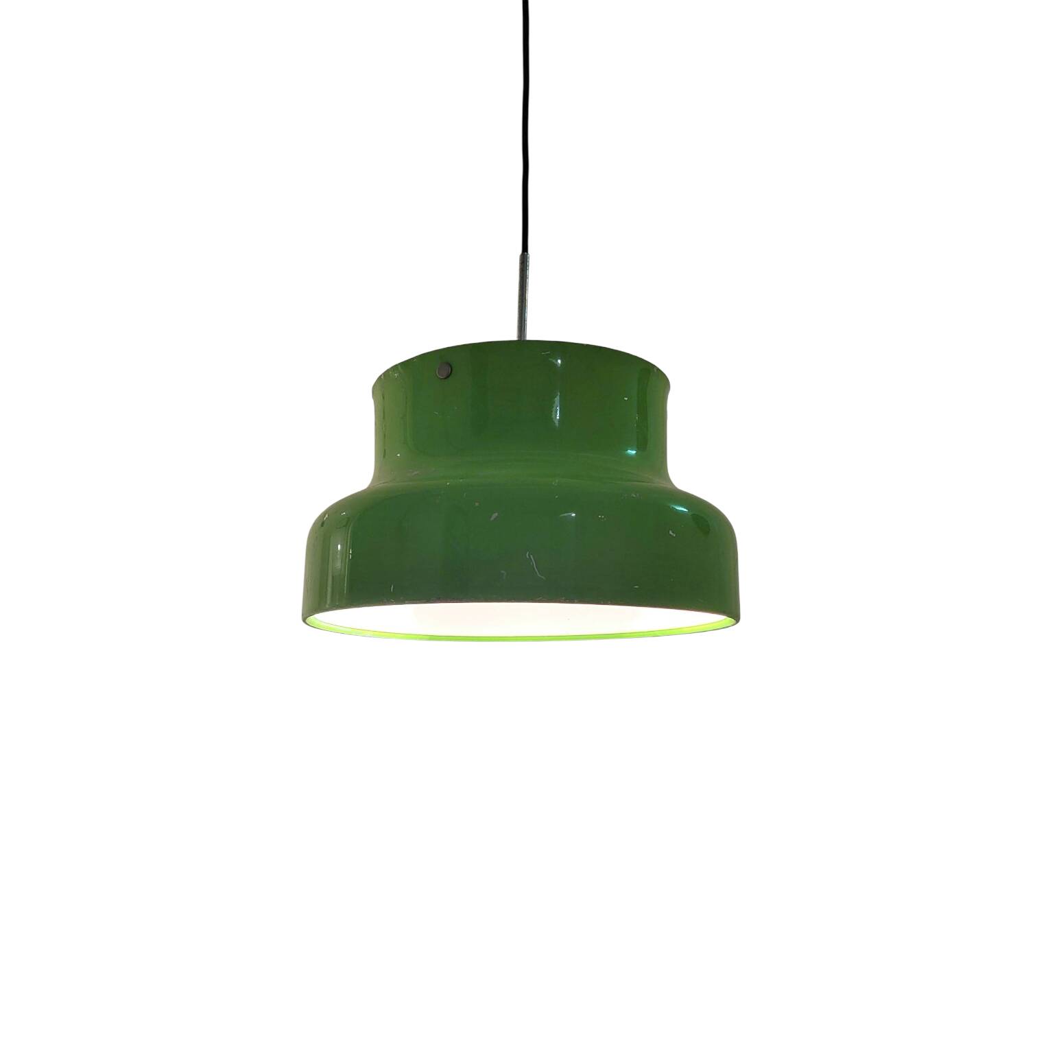 Kelly green Bumling pendant lamp by Anders Pehrson for Ateljé Lyktan, 1970s