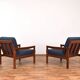 Mid-Century Danish Teak Lounge Chairs by Arne Vodder for Komfort, 1960s, Set of 2